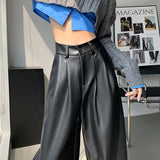 Palazzo Pants Slimming Casual Cool Loose Wide-Leg Pants for Women Autumn and Winter