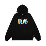Men Hoodie Loose Letter Print Hooded Men Spring and Autumn Long Sleeve Top