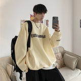 Men Hoodie Loose round Neck Sweater Men's Spring and Autumn Clothes Autumn Sports