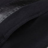 Men Denim Jacket Loose Denim Jacket Men's Spring and Autumn PU Leather Stitching Denim Jacket