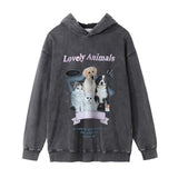 Men Hoodie Pattern Hooded Sweater Men Loose Casual Long Sleeves