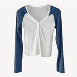 Women Long Sleeve Shirt Women's Short Hood Top