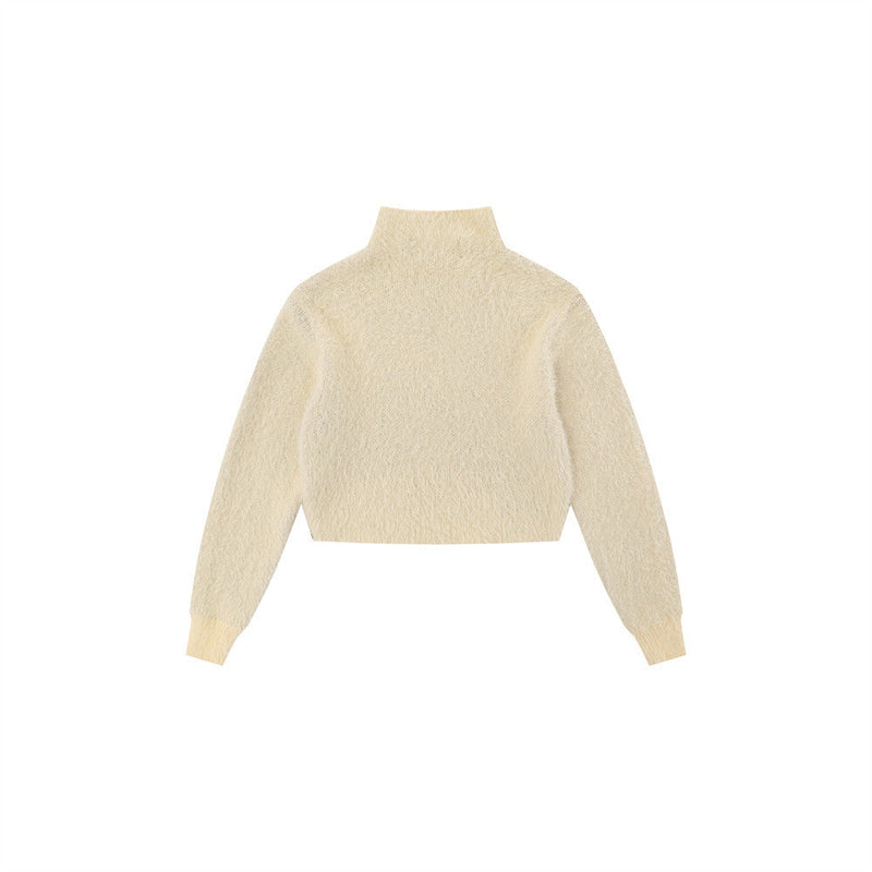 Women Sweater Short Sweater Long Sleeve Sweater Women's Autumn Leisure