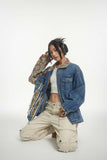 Unisex Jacket Autumn Ethnic Style Denim Coat