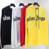 Palm Angle Hoodie Palm Angels Letter Printed Terry Hooded Sweater Couple Loose