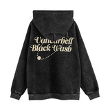 Men Hoodie Printed Hoodie Men's Autumn and Winter Loose Long Sleeve Washed Distressed Hooded