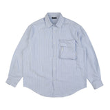 Men's Long Sleeved T Shirt Thin Striped Long Sleeve Shirt Men's Ins Loose Shirt Outer Wear
