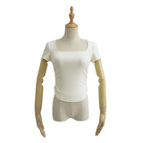 Women's T-Shirt Short-Sleeved T-shirt Women's Spring and Summer All-Match Slim Bottoming Shirt Top