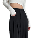 Palazzo Pants Suit Pants Women Spring and Summer High Waist Straight Casual Wide Leg Pants