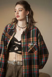 Unisex Jacket Autumn Plaid Casual Shirt