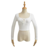 Women T-Shirt Top Women's Autumn and Winter Slim Fit Long-Sleeved T-shirt