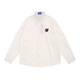 Men Long Sleeved T Shirt I Minimalist Long Sleeve Shirt Boys Spring and Autumn Japanese Style Loose Casual Polo Collar Shirt