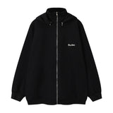 Men Hoodie Stand Collar Hooded Sweater Cardigan Men's Detachable Hat Stitching Zipper Jacket