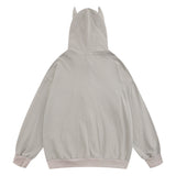 Men Hoodie Hooded Jacket Men's Loose Spring and Autumn Embroidered Cardigan Sweater