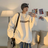 Men Hoodie Loose round Neck Sweater Men's Spring and Autumn Clothes Autumn Sports
