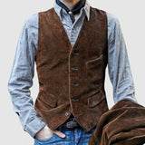 Men's Suits Vests Vintage Men's Vest Corduroy Vest Casual