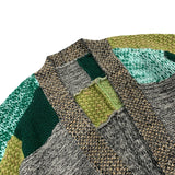 Kapital Sweater Vintage Non-Hipta Hehong Splicing Knitwear Handmade Loose Sweater