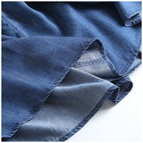 Women Skirt Summer Elastic Waist Skirt Women's Denim Skirt