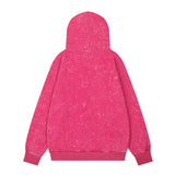Men Hoodie I Letter Printed Hoodie Men's Loose Zip Masked Pullover Hoodie