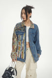 Unisex Jacket Autumn Ethnic Style Denim Coat