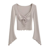 Women's T-Shirt Spring Bottoming Shirt Long-Sleeved T-shirt Top for Women