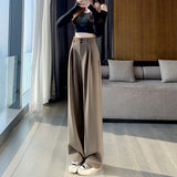 Palazzo Pants Spring and Autumn High Waist Slimming Drape Pear-Shaped Pants Casual