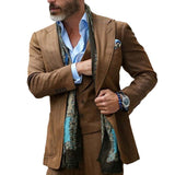 Men's Suits Vests Casual Striped Men's Suit Jacket Tops