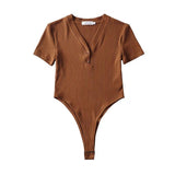 Women T-Shirt Summer Women's Short Sleeve Solid Color Slim Fit