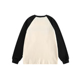 Unisex Jacket Autumn Cracking Patchwork round Neck Sweaters Women's Clothing