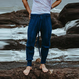 Men Pant Spring Straight Solid Color Woolen Mid-Waist Trousers for Men