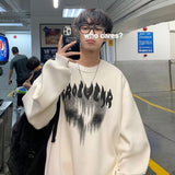 Men Hoodie round Neck Sweater Men's Autumn Top Spring and Autumn Coat