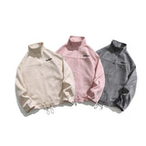 Unisex Jacket Autumn Deerskin Velvet Embroidered Coat for Girls