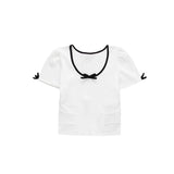 Women T-Shirt Summer Slim Short-Sleeved Tops round Neck T-shirt for Women