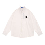 Men Long Sleeved T Shirt I Minimalist Long Sleeve Shirt Boys Spring and Autumn Japanese Style Loose Casual Polo Collar Shirt