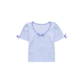 Women T-Shirt Summer Slim Short-Sleeved Tops round Neck T-shirt for Women