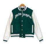 Palm Angle Jacket Palm Angels Embroidered Quilted Baseball Uniform for Men and Women Loose Jacket