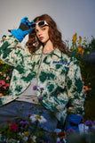 Unisex Jacket Autumn Yarn-Dyed Embroidered Jacket Women's Clothing