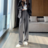 Palazzo Pants Spring and Autumn High Waist Slimming Drape Pear-Shaped Pants Casual