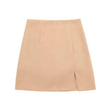 Women Skirt Autumn Suit Coat Straight Shorts Skirt Suit