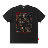 Men T Shirt Short Sleeve Printed Half Sleeve