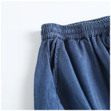 Women Skirt Summer Elastic Waist Skirt Women's Denim Skirt