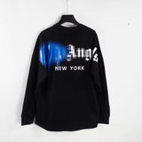 Palm Angle Sweatshirt Palm Angels Letter Print Long Sleeve T-shirt Men and Women Loose