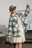 Unisex Jacket Fall Plaid Wool Coat Women's Clothing