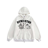 Unisex Jacket Fall Letter Print Jacket Women's Clothing