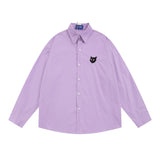 Men Long Sleeved T Shirt I Minimalist Long Sleeve Shirt Boys Spring and Autumn Japanese Style Loose Casual Polo Collar Shirt