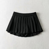 Women Skirt Solid Color College Style Skirt Skirt Women's Skirt