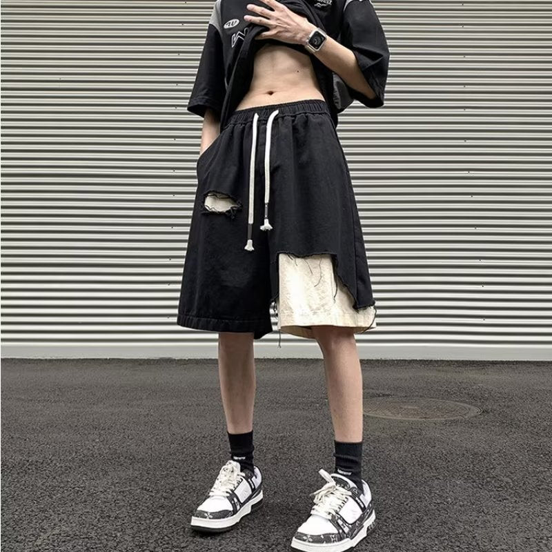 Men Sweatpants Design Shorts Men's Summer 5-Point Casual Pants