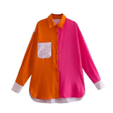 Women T-Shirt Women's Mid-Length Loose Shirt Autumn Casual Long Sleeve