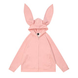 Men Hoodie Long Ears Hooded Cardigan Clothing Men's Loose Solid Color Casual