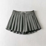 Women Skirt Solid Color College Style Skirt Skirt Women's Skirt